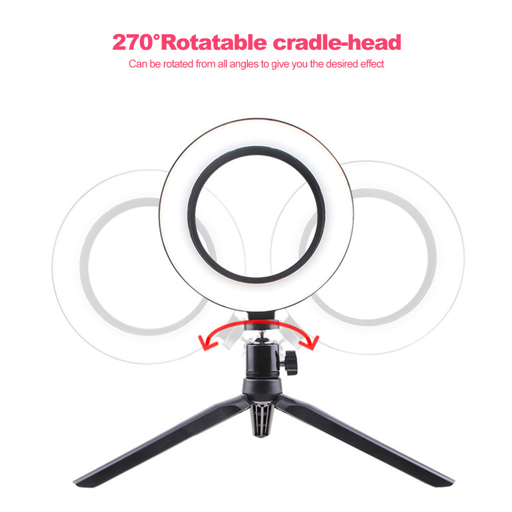 Frochy Mini Ring Light-Clip-On LED Light for Content Creation &Videos Calls