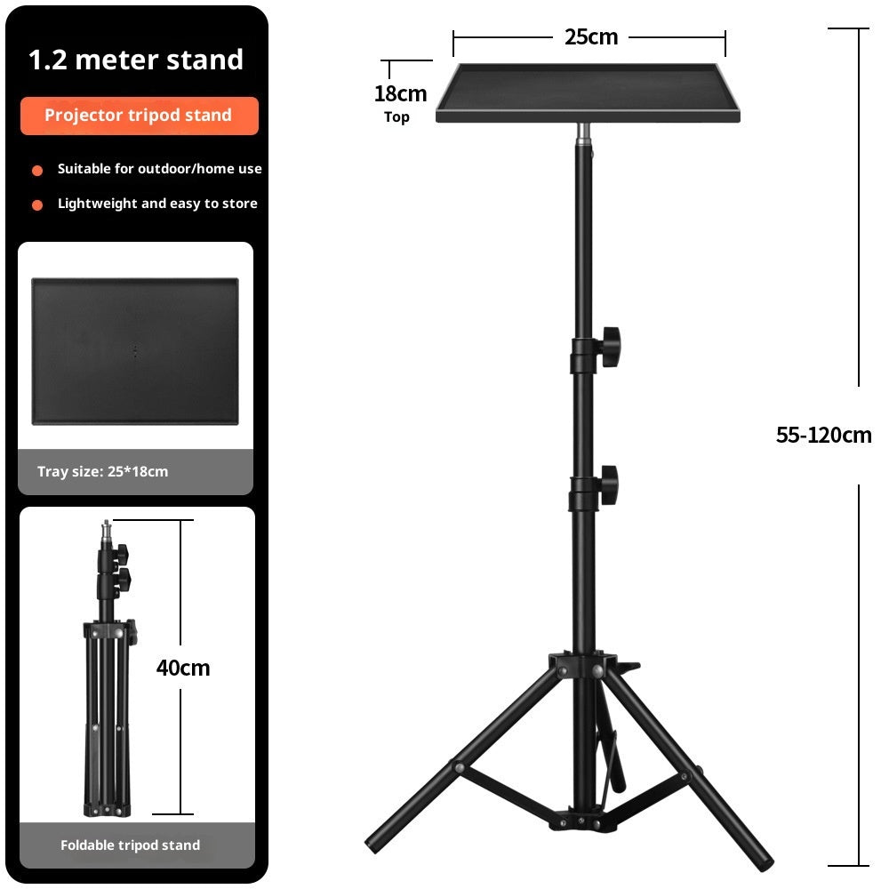 T01 Projector Stand Floor Tripod Tray Bracket Lift Telescopic